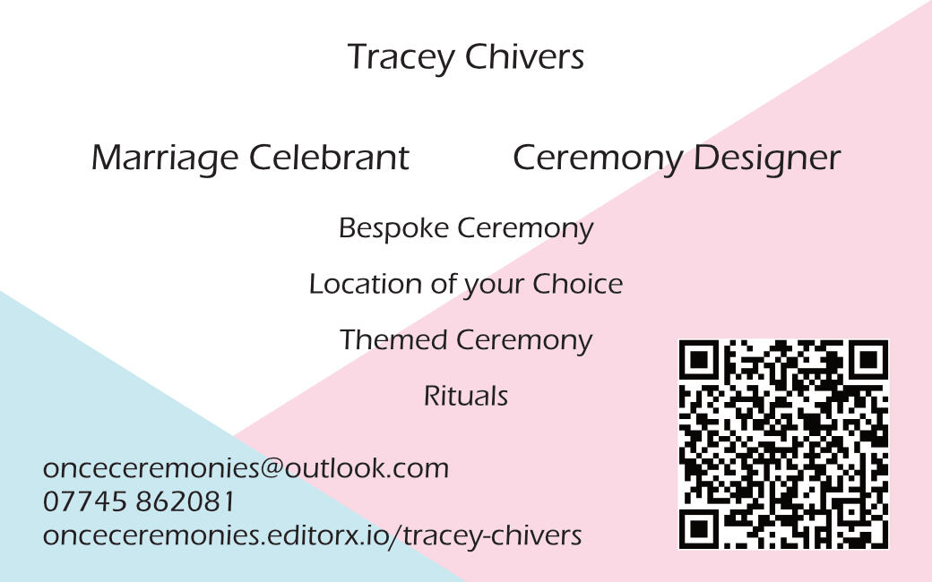 Once Ceremonies Business Card
